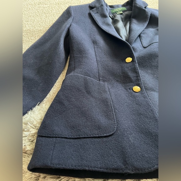 Ralph Lauren Navy Blue Women’s Blazer – Size 8 Petite - Picture 8 of 16